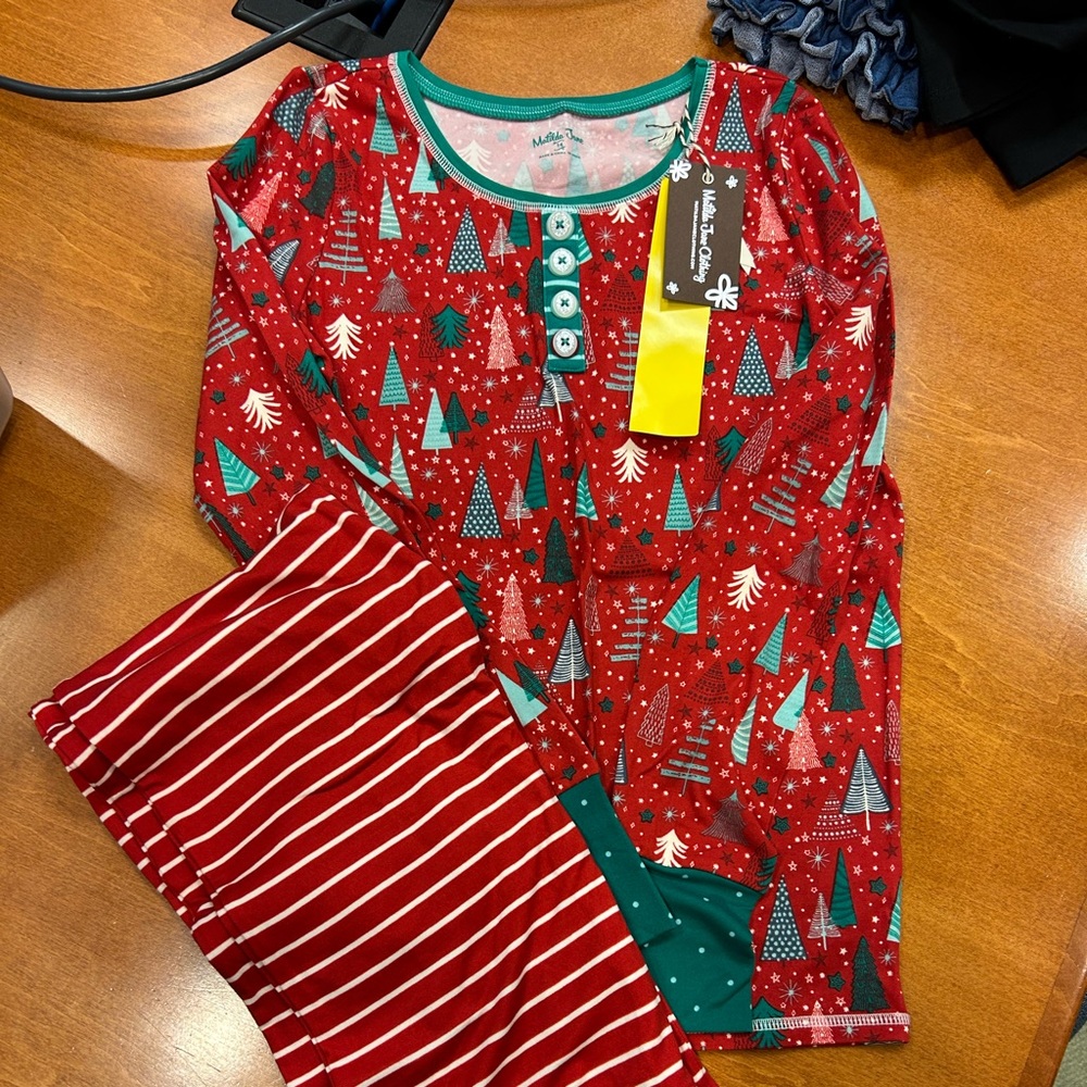 Matilda Jane Christmas Pajamas. Size 14. NWT.
